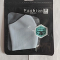 Washable light blue breathable cooling face mask in a professional black zipper bag package - Adult / Independent English Packaging / Blue