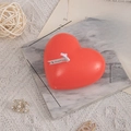 Candela profumata rossa a forma di cuore su vassoio di marmo, 7,5x7,2x6,5 cm - Rosso (Fragranza Dolce)