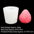 Strawberry shape silicone mold for DIY candles and soaps, variant model B784 - 1# Large Strawberry (B784)