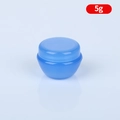 Blue 5g mushroom-shaped plastic cream jar for cosmetic packaging and travel storage - Blue