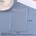 Transparent PVC self-sealing jewelry bag 10x15cm for waterproof earring storage - 10*15cm/Double Layer 48 Silk