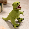 Green plush Tyrannosaurus Rex toy with textured dinosaur skin fabric and sharp claws - Tyrannosaurus (34cm)