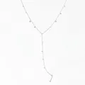 Silver Y-shaped stainless steel necklace featuring multiple dangling star pendants - Five-pointed Star (D794) / Silver