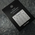 Pegatinas de uñas minimalistas de corazón plateado con perlas y diseños de MJ-076 - Perla de Corazón (Plata) / MJ-076 Plata