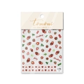 Autocollants à ongles fraises juteuses style japonais avec glaces rouges et menthe - Fraise Juteuse (TA22)