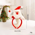 Serre-tête Père Noël en peluche pour Noël, accessoire de coiffure de 23cm de haut - Père Noël 3D