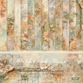 6x6 inch Withered Vine scrapbook paper pad with 24 sheets of 160gsm decorative cardstock - R2330 24 Sheets