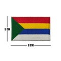 Tactical embroidery patch with five-color flag pattern for bags and clothing, 8x5cm - Jewish Tribal Flag-Matching Border