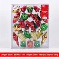 44-piece shatterproof Christmas tree ornament set in red, green, and gold colors - Style 02 (Set of 44)