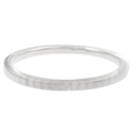Silver multi-layer elastic bangle with fine vertical textured metal finish - Silver - Square Style (7358)