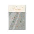 Retro rose nail art stickers with gold accents and elegant script words, MS-81 design - Retro Red Rose (MS-81)