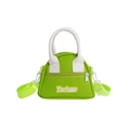Neon green and white mini crossbody bag for kids with adjustable shoulder strap - Fluorescent Green