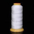 Strong white braided nylon thread on a spool for jewelry making and bead weaving - 3 Strands / 1000m / White