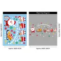 Christmas static window decals featuring Santa, reindeer, and snowflakes for glass decoration - 45x60cm / YCSD043 [Static Cling Glue-Free]