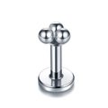 Drei Kugeln Stil / 1.2x6mm / Stahlfarben