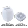 Kit de moules en silicone pour flacon de lotion cylindrique DIY avec dimensions précises - Moule Flacon Lotion Spirale Longue