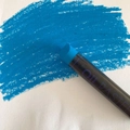 Sky blue professional oil pastel stick showing high pigment color and smooth texture - Cobalt Blue