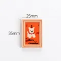 Miniature Merry Christmas puppy resin photo frame for DIY crafts and holiday decor - See Size Chart / Christmas Dog Frame