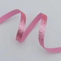 Roze glitter polyester lint met sprankelende afwerking voor geschenken en Kerstmis - Roze (1cm*10 Yards)