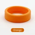 Orange thickened silicone luggage wheel protector cover with anti-slip texture - Orange Red