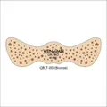 Bronze wing-shaped freckle tattoo sticker with star patterns for face makeup - QBLT-002 Bronze