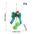 Campanelle di Natale verdi in ferro con stelle, pigne e fiocco Merry Christmas decorato - Verde