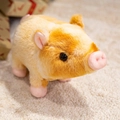 Peluche a forma di maialino dorato con pelliccia morbida e dettagli realistici - 23CM / Giallo