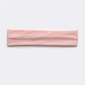 Unisex sports sweatband in light pink cotton fabric for outdoor running and fitness - Nude Pink