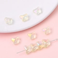 Perle a farfalla in vetro iridescente per collane fai-da-te e accessori per gioielli - Stile Farfalla (2#) / 20 Pezzi/Confezione / Blu