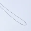 Sleek silver finish stainless steel snake chain necklace in a minimalist fine link design - Silver O-Chain