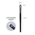 Concealer makeup brush with black matte handle and dense synthetic fiber bristles - 853 Concealer Eye Shadow Brush