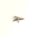 Einzelner 3cm langer silberner Metallclip für Weihnachtsblumengestecke und Dekoration - Silberner Metallclip (3cm)