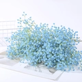 Faux baby's breath gypsophila bouquet in sky blue for wedding decor and floral arrangements - Teal Blue