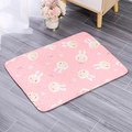 Tappetino trapuntato rosa con motivi a coniglio per il riposo di cani e gattini - 40*30cm / Coniglio Rosa