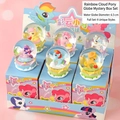 Rainbow Pony Crystal Ball blind box set with 6.5cm glowing water globes on display - Cloud Pony Style