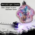 Mini lampe LED pour moule patte de chat, hauteur 14,5mm, effet lumineux arc-en-ciel - Mini Lampe LED Patte de Chat - Lumière Colorée