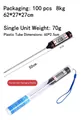 Digitale voedselthermometer met 50cm roestvrijstalen sonde en beschermende buis - TP101 50cm Sonde / Zwart