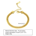 18K Gold/Doppelreihige Webkette