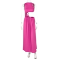 Sleeveless cutout maxi dress in vibrant rose pink with side ties and hollow out detail - S / Rose Red