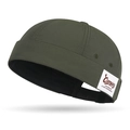 Cappello Miki verde scuro traspirante con ricamo Camping e cinturino regolabile - Regolabile / Verde Scuro
