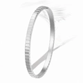 Geometric Checkered Faceted (Silver) / Adjustable