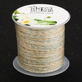 Blue and yellow braided cotton cord wound on a clear spool for DIY jewelry making - 05# Blue Yellow Mixed