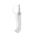 Polished silver 26-letter J pendant charm made of stainless steel for DIY jewelry - Letter J / Steel