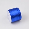 Cordino di raso blu da 1,5 mm per gioielli fai-da-te e nodi cinesi - Blu zaffiro