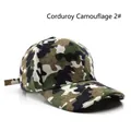 Casquette de baseball en velours côtelé avec motif camouflage vert armée et marron - Camouflage Bleu Gris Urbain (2#)