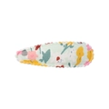Pinza para el pelo con estampado floral en tela verde claro con diseño vintage dulce - Estilo 27