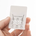 Silver stainless steel necklace with 888 angel number pendant and meaning card - 888 / Steel