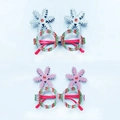 Set de gafas navideñas brillantes con copos de nieve plateados y rosas para fiestas - Gafas Decorativas de Copo de Nieve