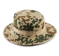 Tactical camouflage boonie hat in jungle desert pattern with breathable metal eyelets - One Size / Flecktarn Desert