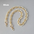 85cm stylish cream resin chain strap with gold metal links and lobster clasps for bags - 85cm / Apricot